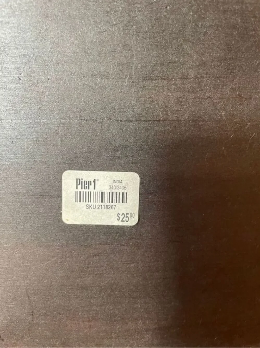 Vintage Pier 1 Imports Wooden Keepsake Box